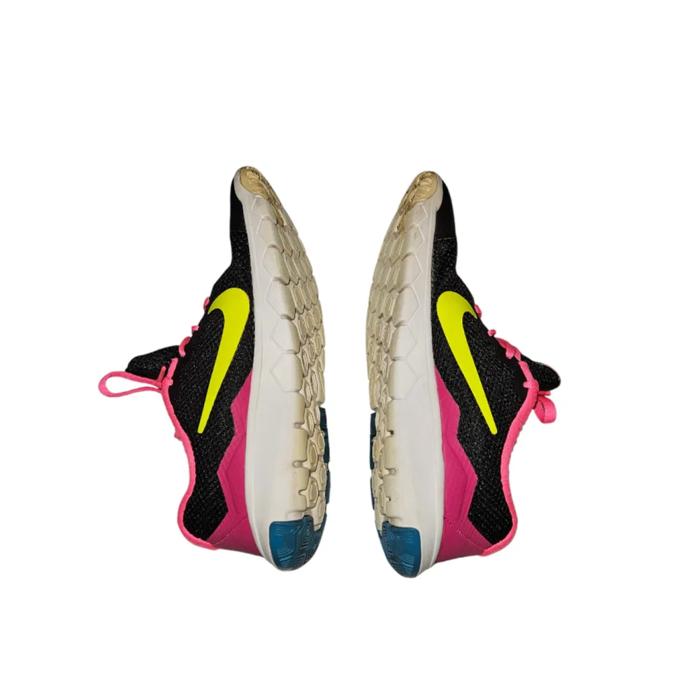 Nike Flex Experience RN4 Black Pink Running Shoes Sneakers Girl's 6Y 749818-007